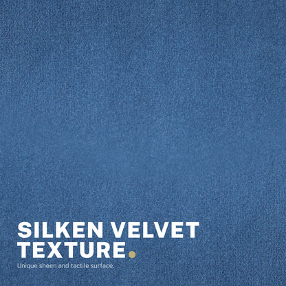 Desk Armchair - Home Office Swivel Chair Adjustable Height Seat PLUME BLUE