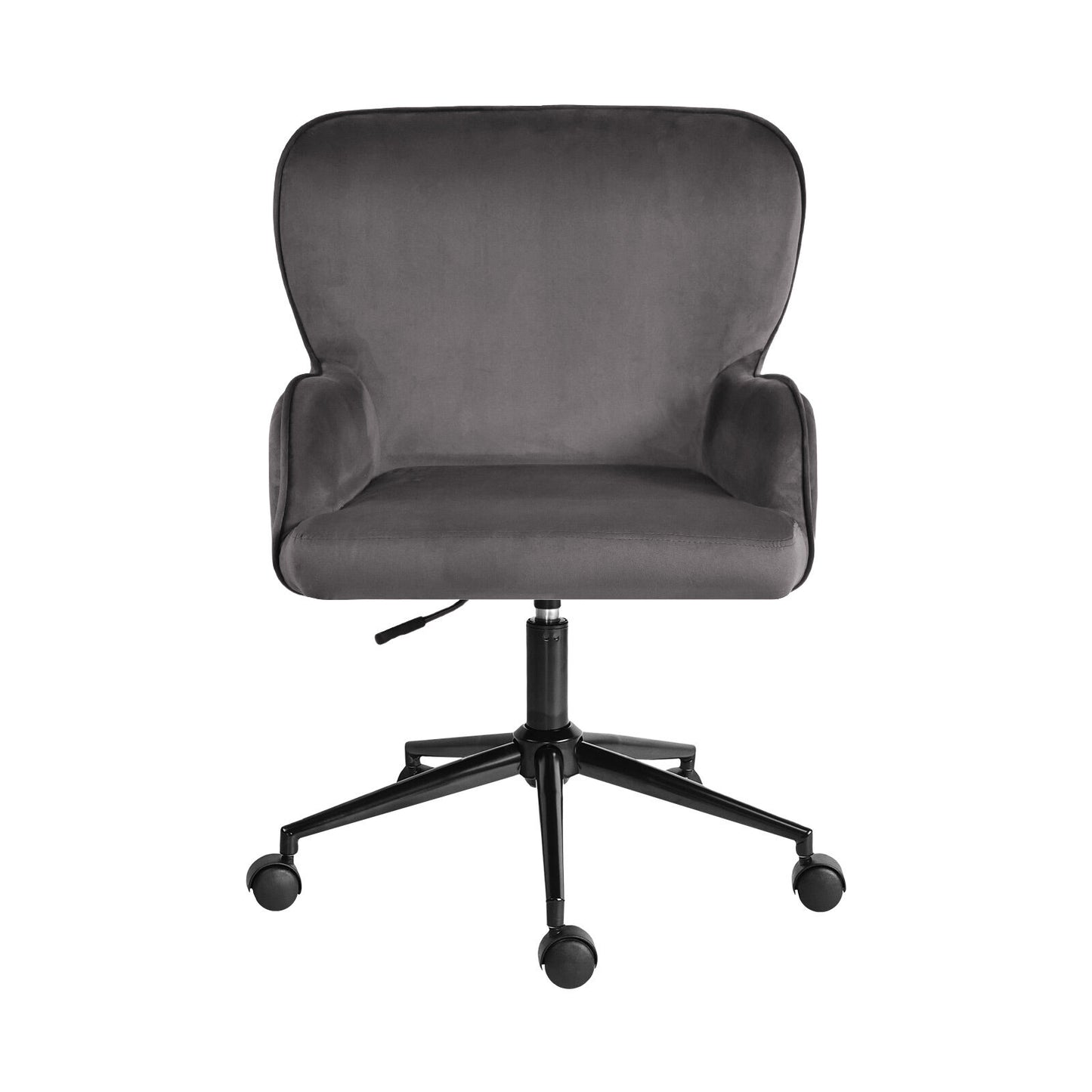 Desk Armchair - Home Office Swivel Chair Adjustable Height Seat PLUME GREY