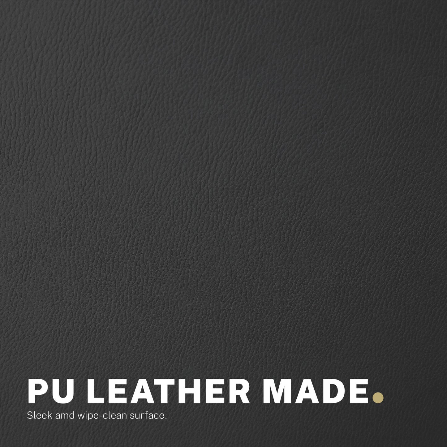 Office Desk Chair - PU Leather Home Office Swivel Chair Computer Seat BLACK