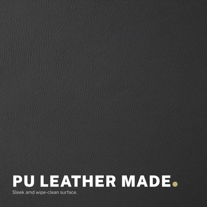 Office Desk Chair - PU Leather Home Office Swivel Chair Computer Seat BLACK