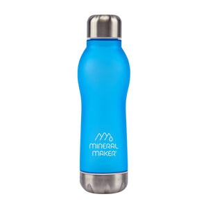 Mineral Maker MORBIDO Alkaline Filter Water Bottle + a Mineral Stone Pouch BLUE - Factory Direct Shop