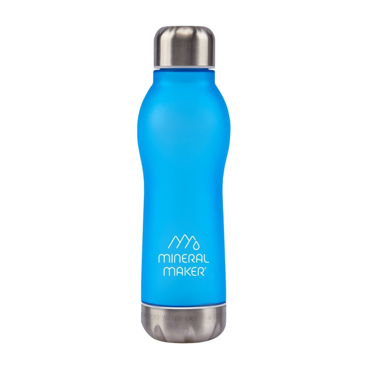 Mineral Maker MORBIDO Alkaline Filter Water Bottle + a Mineral Stone Pouch BLUE - Factory Direct Shop