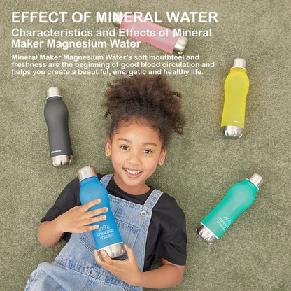 Mineral Maker MORBIDO Alkaline Filter Water Bottle + a Mineral Stone Pouch BLUE - Factory Direct Shop