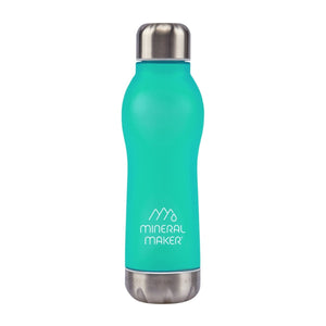 Mineral Maker MORBIDO Alkaline Filter Water Bottle + a Mineral Stone Pouch GREEN - Factory Direct Shop