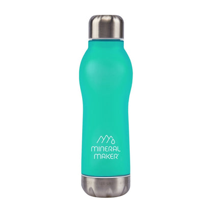 Mineral Maker MORBIDO Alkaline Filter Water Bottle + a Mineral Stone Pouch GREEN - Factory Direct Shop