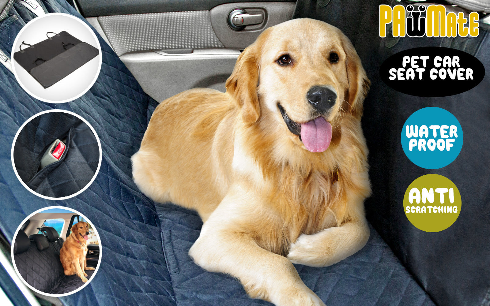 XXL Pet Dog Car Boot Seat Cover Waterproof Mat BLACK - Factory Direct Shop
