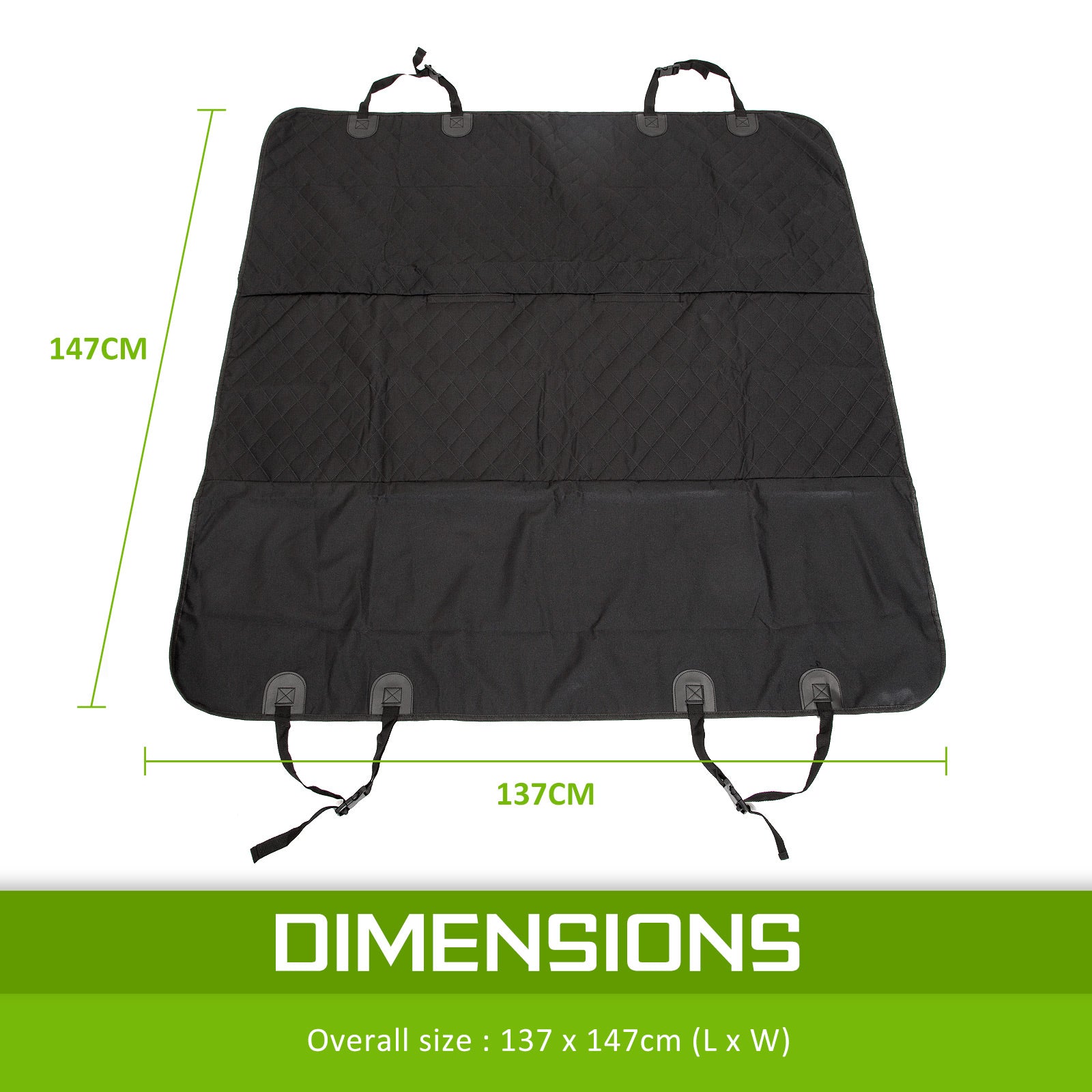 XXL Pet Dog Car Boot Seat Cover Waterproof Mat BLACK - Factory Direct Shop