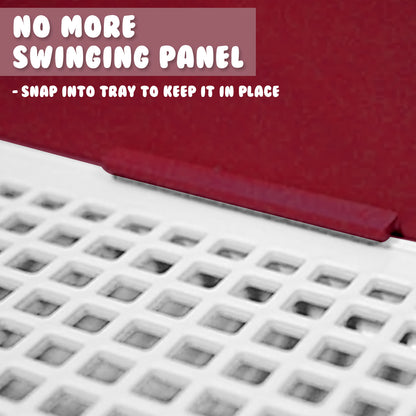Dog Pet Potty Tray Training Toilet Raised Walls T1 WINE - Factory Direct Shop