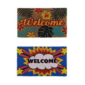 2 x Doormat for Front Door Entryway Cursive Natural Coconut Coir Floor mat Outdoor 45x75cm

Welcome guests to your home with our Front Door Mats 2 x Outdoor 45x75cm. Made with natural coconut coir, these doormats are not only durable and easy to clean, but also add a touch of elegance to your entryway. Keep your home clean and stylish with our cursive doormats.