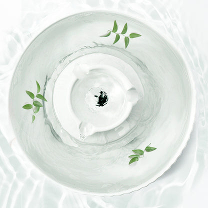 YES4PETS Porcelain Electric Pet Water Fountain Dog Cat Ceramic Water Feeder Bowl Dispenser