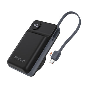 CHOETECH B696-BK 20000mAh 22.5W USB-A + USB-C x 2 + MagLeap Wireless Charge Power Bank Black