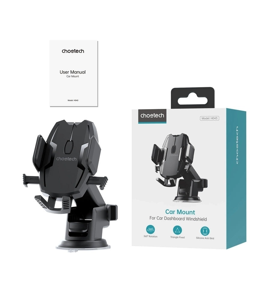 CHOETECH H043 Car Mount for Car Dashboard Windshield Phone Holder