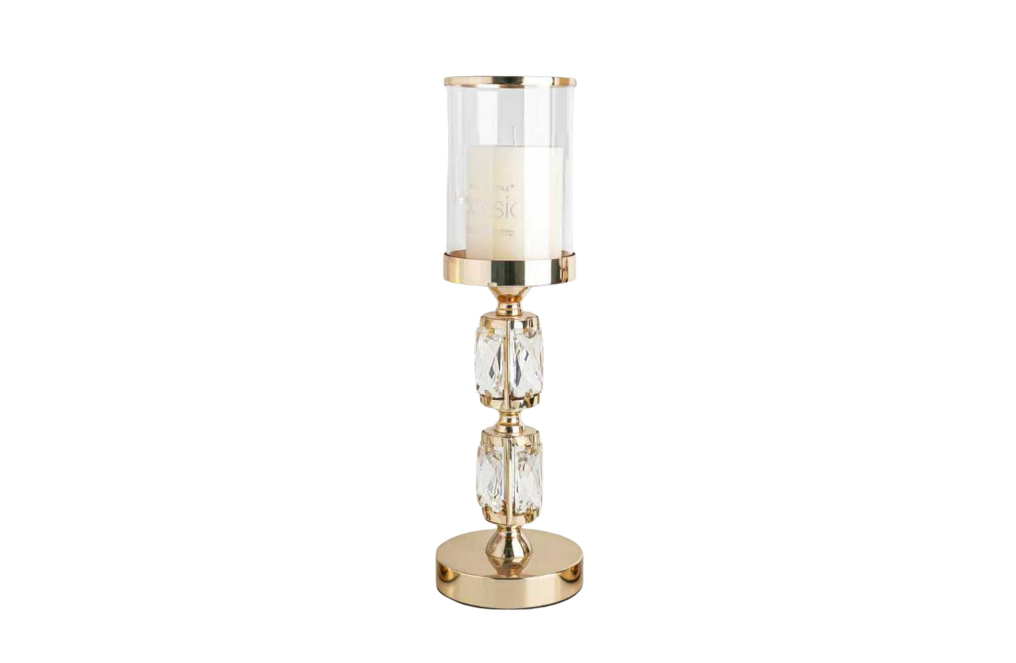 Abode Crystal Candle Holder – Gold - Medium - Factory Direct Shop