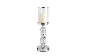 Abode Crystal Candle Holder – Silver - Medium - Factory Direct Shop