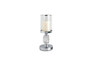 Abode Crystal Candle Holder – Silver - Small - Factory Direct Shop