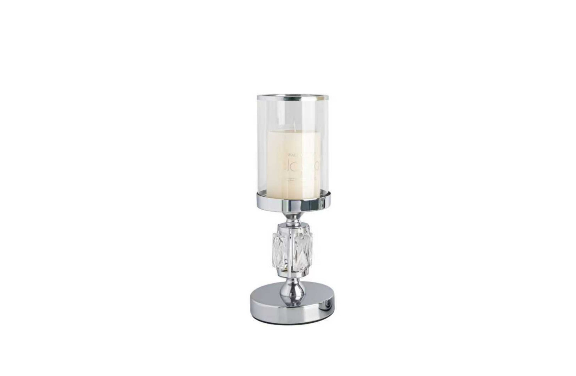 Abode Crystal Candle Holder – Silver - Small - Factory Direct Shop