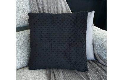 Velvet Bubble Luxury Cushion - Black