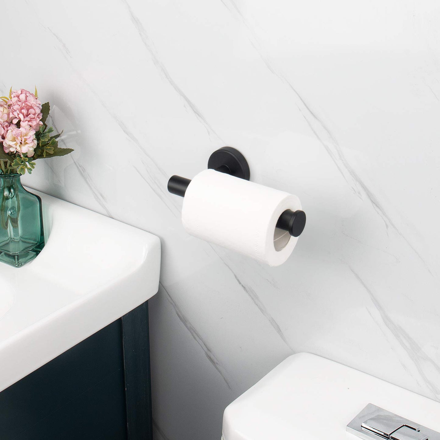 Toilet Paper Holder Black Wall Mount Bathroom Paper Roll Holder Roll Holder 304 - Factory Direct Shop