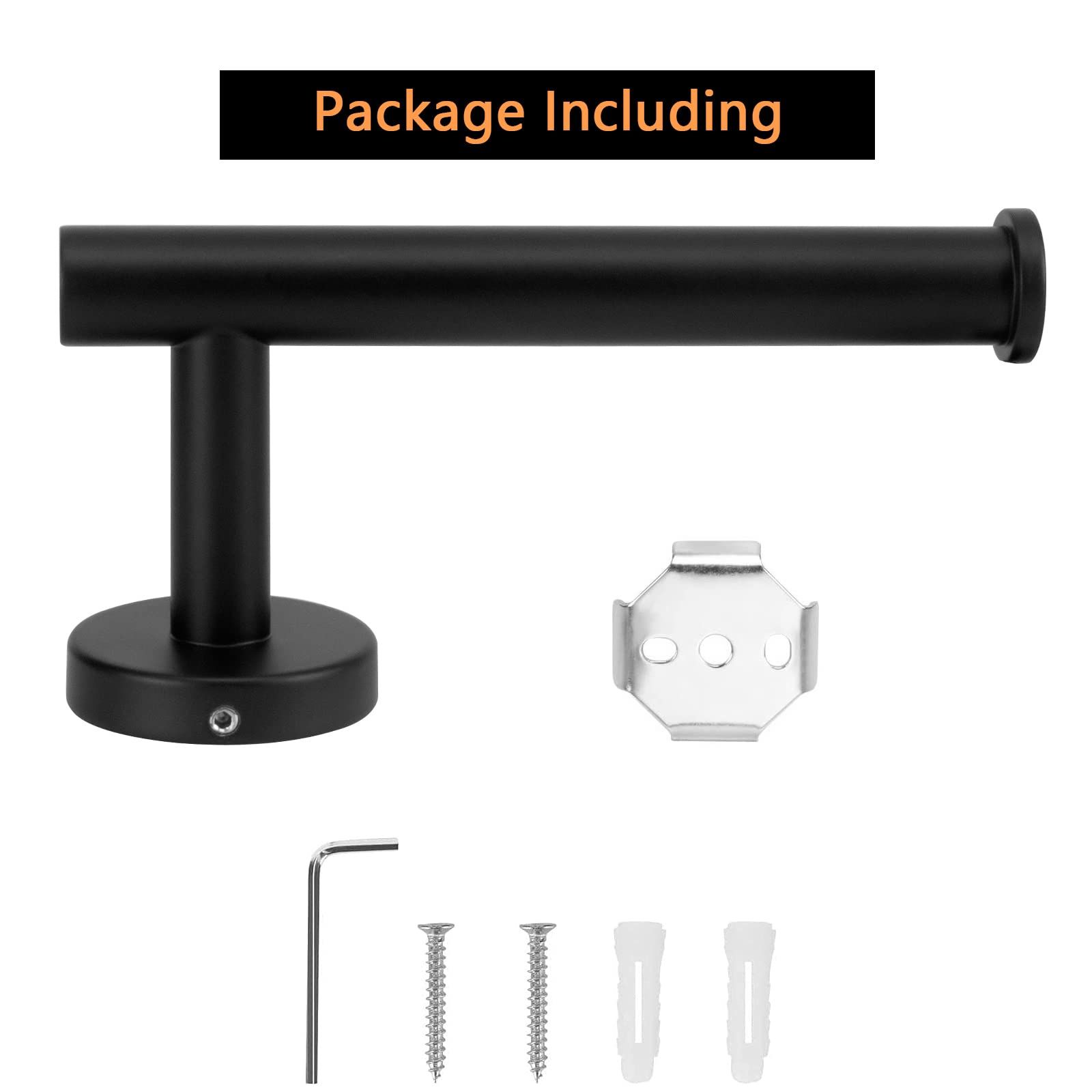 Toilet Paper Holder Black Wall Mount Bathroom Paper Roll Holder Roll Holder 304 - Factory Direct Shop