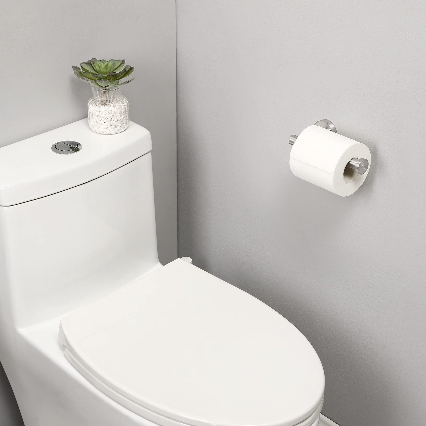 Toilet Paper Holder Bathroom Paper Roll Holder Roll Holder brushed Silver Wall Mount 304 - Factory Direct Shop