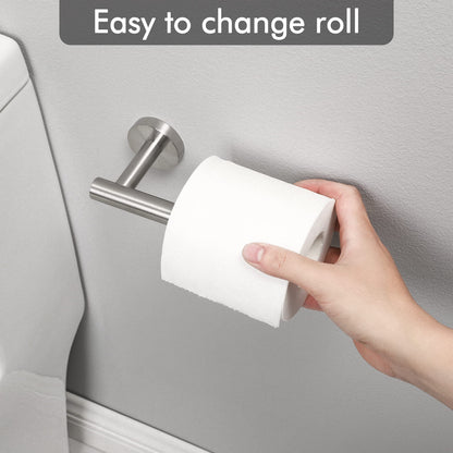 Toilet Paper Holder Bathroom Paper Roll Holder Roll Holder brushed Silver Wall Mount 304 - Factory Direct Shop