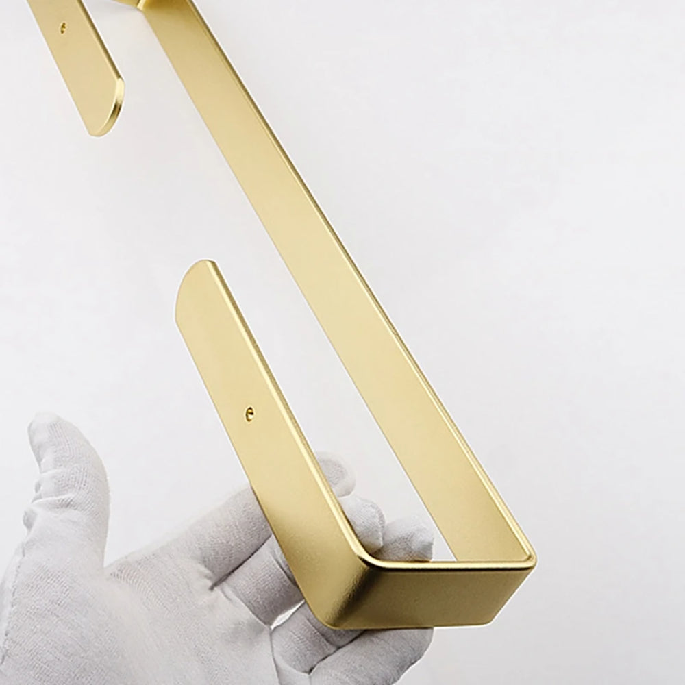 Gold Kitchen Bathroom Paper Holder Towel Holder Self Adhesive or Screw Mount 40cm - Factory Direct Shop