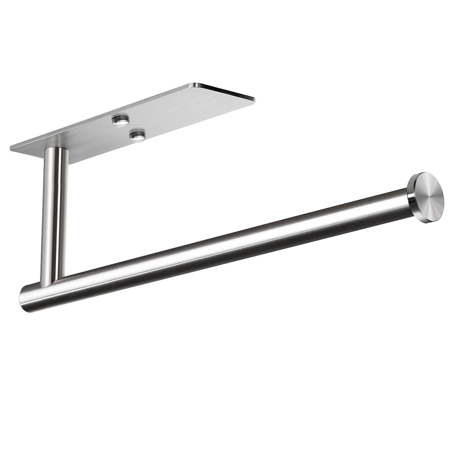 Kitchen Paper Holder Under Cabinet Wall Mount Adhesive Paper Towel Holder Rectangle Silver - Factory Direct Shop