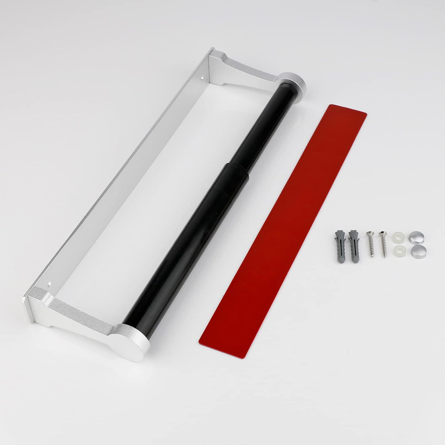 Kitchen Paper Holder Under Cabinet Screw Wall Mount Adhesive Paper Towel Holder Rectangle Silver - Factory Direct Shop