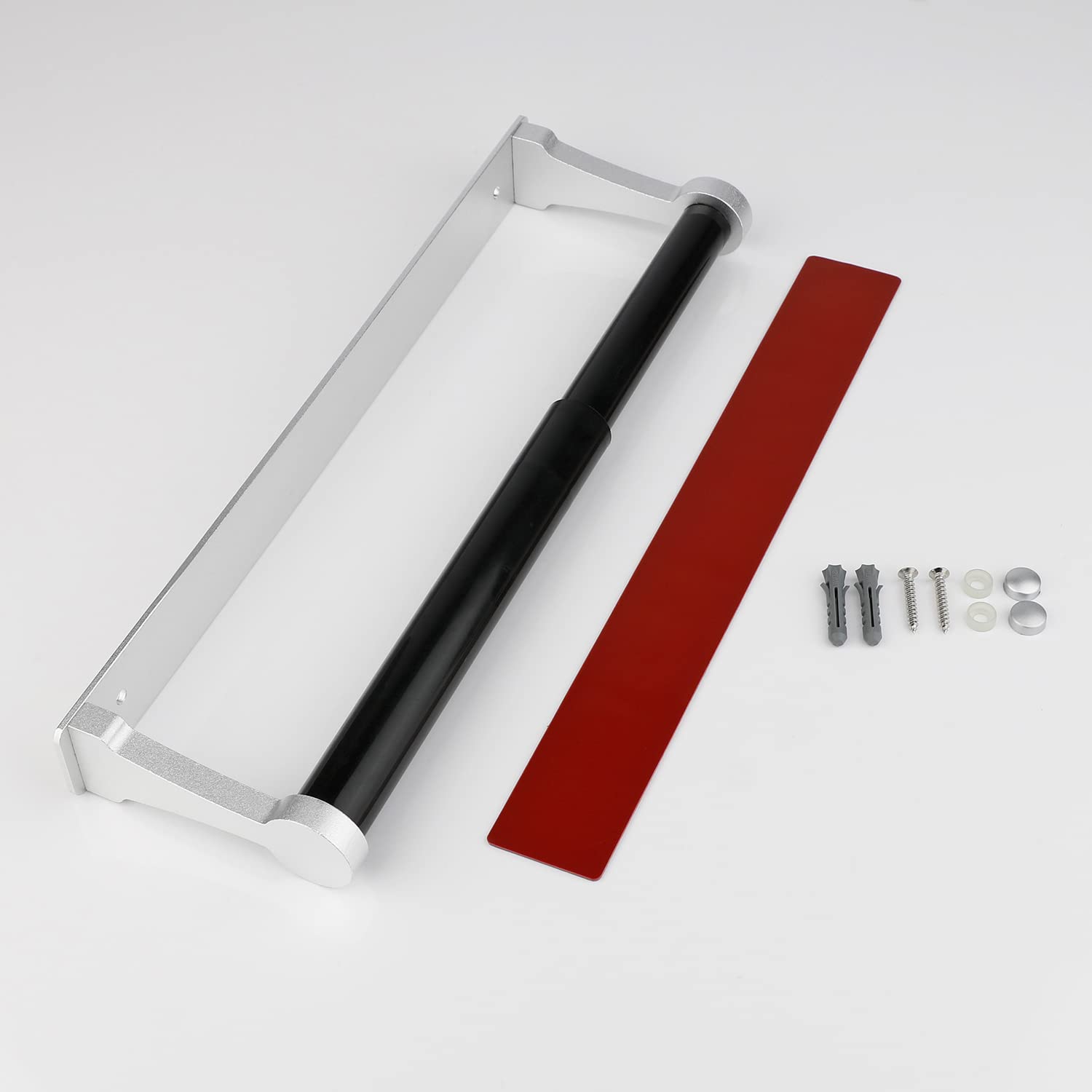 Kitchen Paper Holder Under Cabinet Screw Wall Mount Adhesive Paper Towel Holder Rectangle Silver - Factory Direct Shop