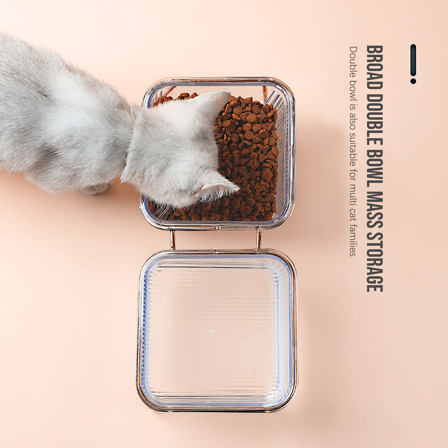 Pet Dog Cat Puppy Food Water Bowls Feeding Dishes 2 Large Bowl Dishwasher Safe - Factory Direct Shop