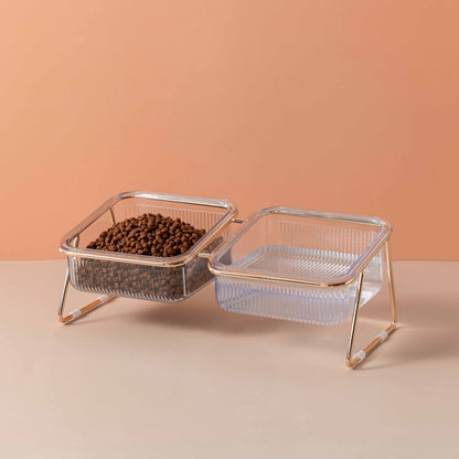 Pet Dog Cat Puppy Food Water Bowls Feeding Dishes 2 Large Bowl Dishwasher Safe - Factory Direct Shop