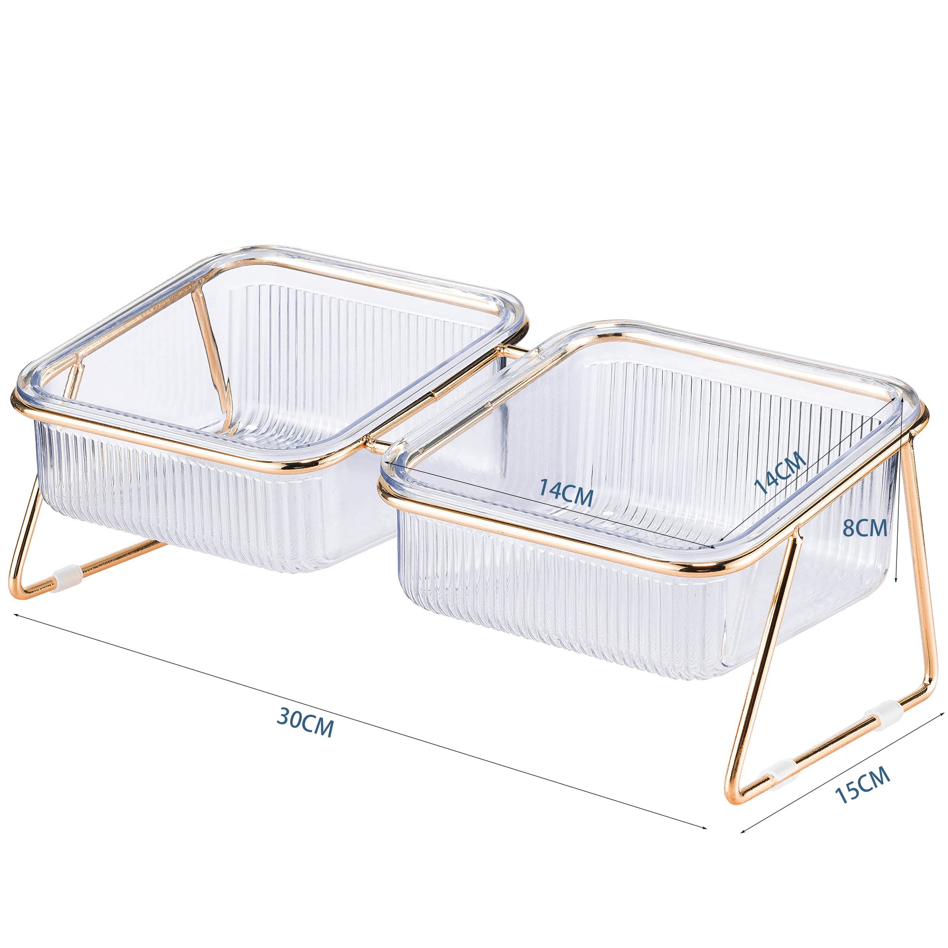 Pet Dog Cat Puppy Food Water Bowls Feeding Dishes 2 Large Bowl Dishwasher Safe - Factory Direct Shop