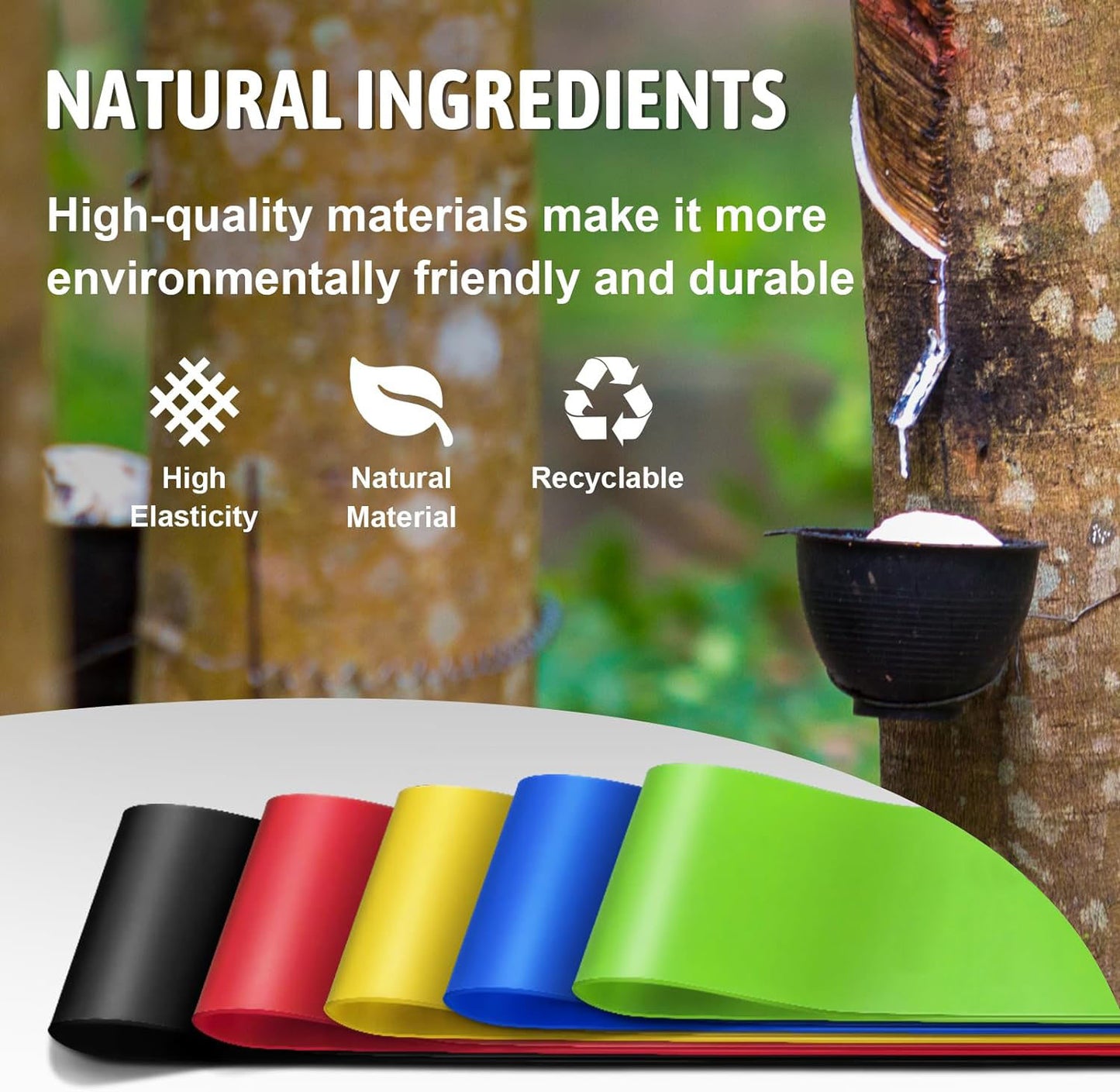 5 Pcs Resistance Bands Exercise Bands