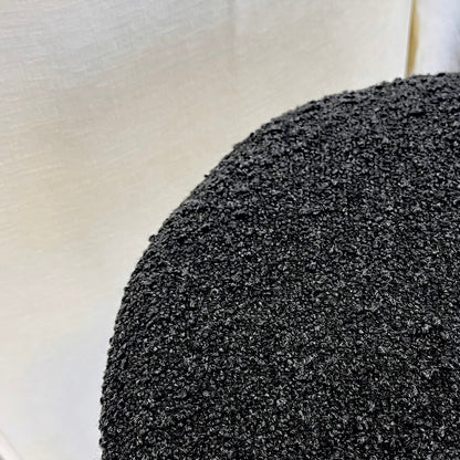 Interior Ave - Royale Black Boucle Kitchen Bar Stool