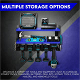 Power Tool Organiser Wall Mounted Drill Storage Organizer Holder XU1 Blue