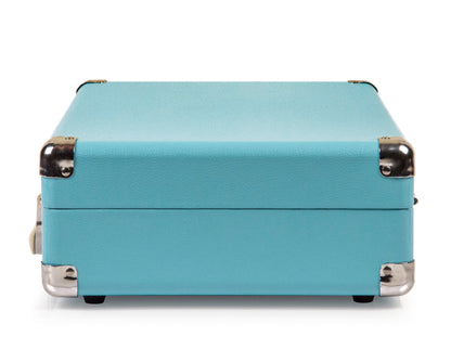 Crosley Cruiser Bluetooth Portable Turntable - Turquoise + Crosley Entertainment Stand Bundle