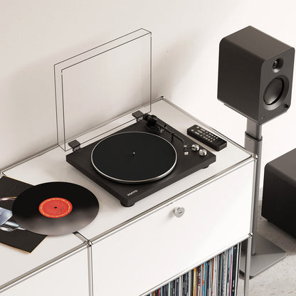 Kanto OBI3 Turntable with Bluetooth 5.3, Preamp, and Pitch Control - Matte Black - Factory Direct Shop