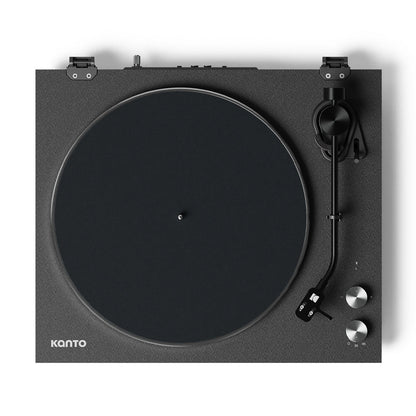 Kanto OBI3 Turntable with Bluetooth 5.3, Preamp, and Pitch Control - Matte Black - Factory Direct Shop