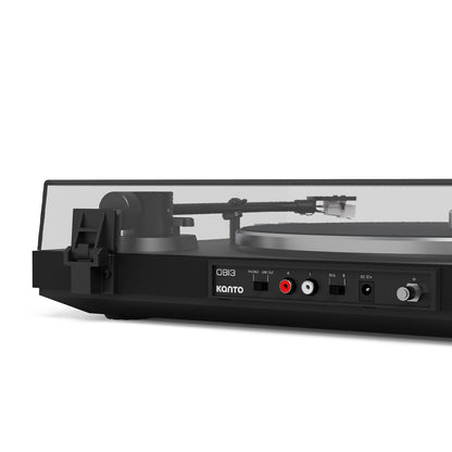 Kanto OBI3 Turntable with Bluetooth 5.3, Preamp, and Pitch Control - Matte Black - Factory Direct Shop