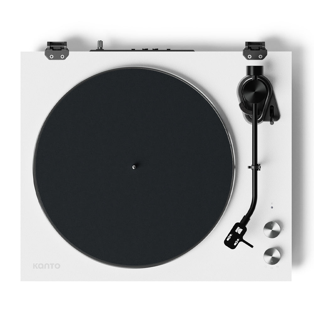 Kanto OBI3 Turntable with Bluetooth 5.3, Preamp, and Pitch Control - Matte White - Factory Direct Shop