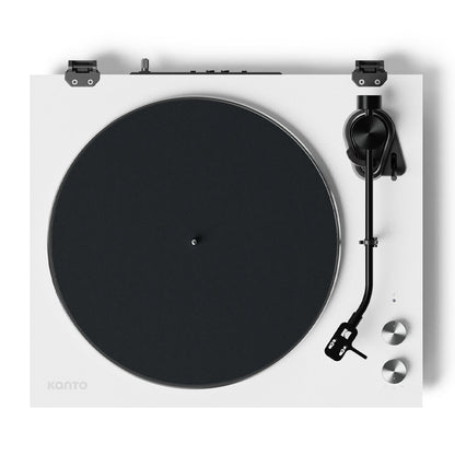 Kanto OBI3 Turntable with Bluetooth 5.3, Preamp, and Pitch Control - Matte White - Factory Direct Shop