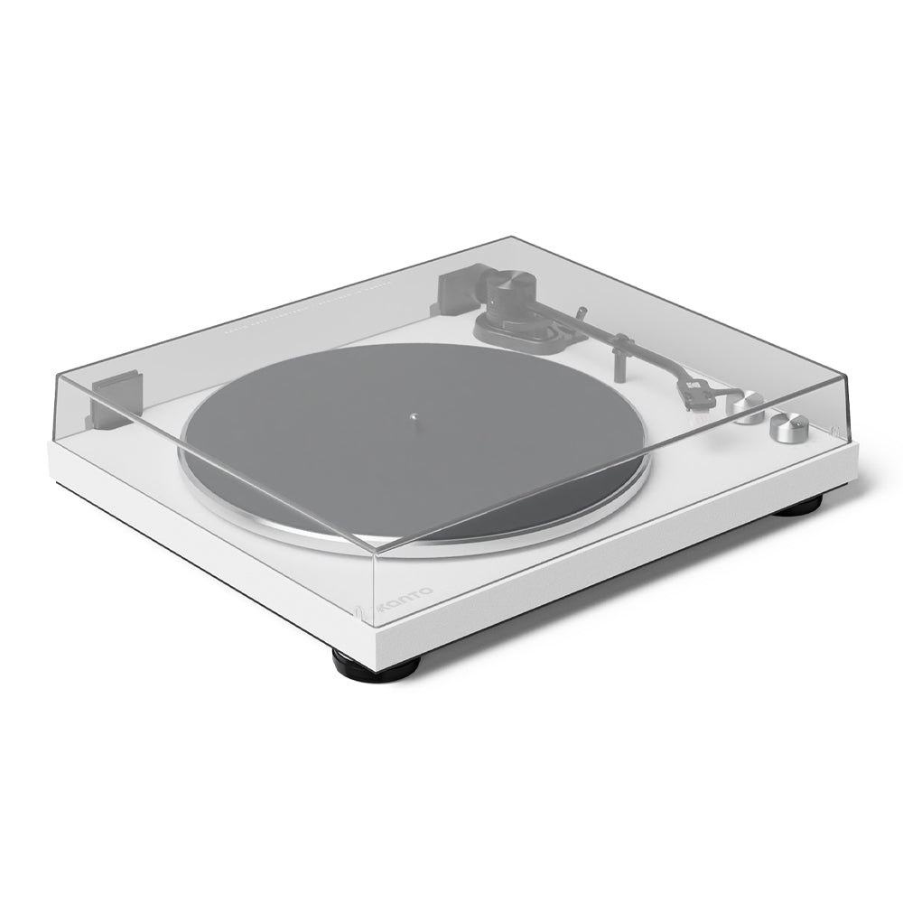 Kanto OBI3 Turntable with Bluetooth 5.3, Preamp, and Pitch Control - Matte White - Factory Direct Shop