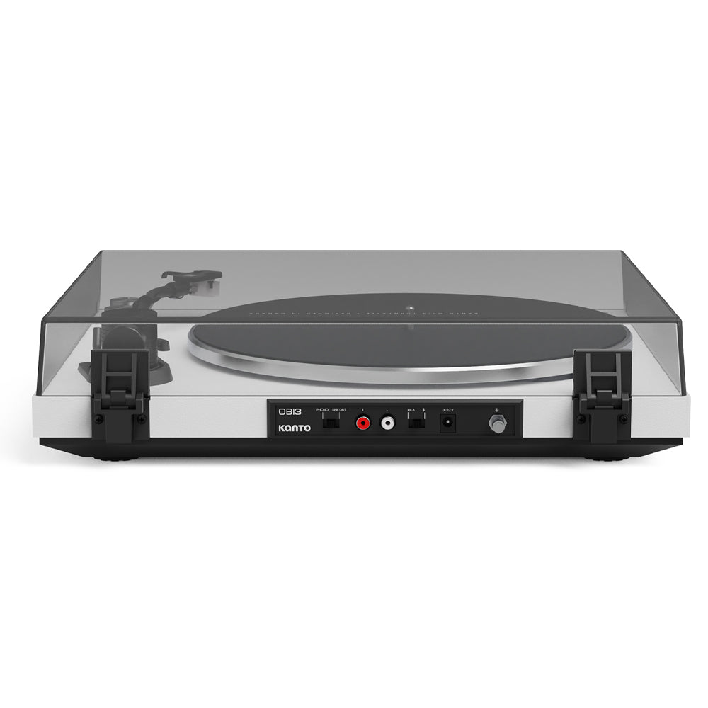 Kanto OBI3 Turntable with Bluetooth 5.3, Preamp, and Pitch Control - Matte White - Factory Direct Shop