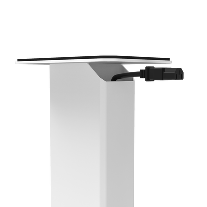 Kanto SX26W 26" Tall Fillable Speaker Stands with Isolation Feet - Pair, White