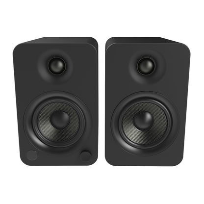 Kanto YU4 140W Powered Bookshelf Speakers with Bluetooth and Phono Preamp - Pair, Matte Black