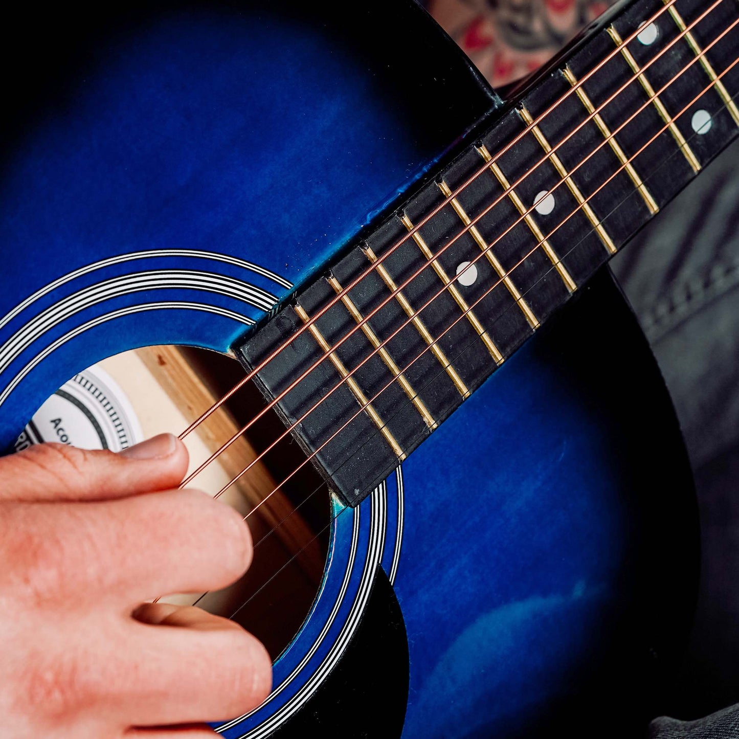 Electric Guitar Premium Pck 3rd Avenue Acoustic Guitar - Blueburst