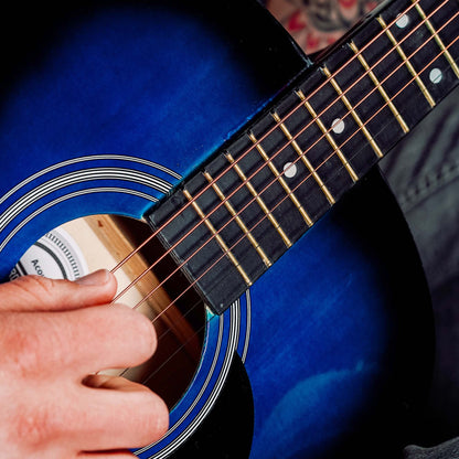 Electric Guitar Premium Pck 3rd Avenue Acoustic Guitar - Blueburst