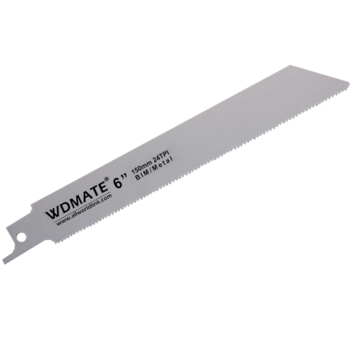 5x Reciprocating Saw Blade Soft Metal 150mm 6” 24TPI Bimetal WDMATE