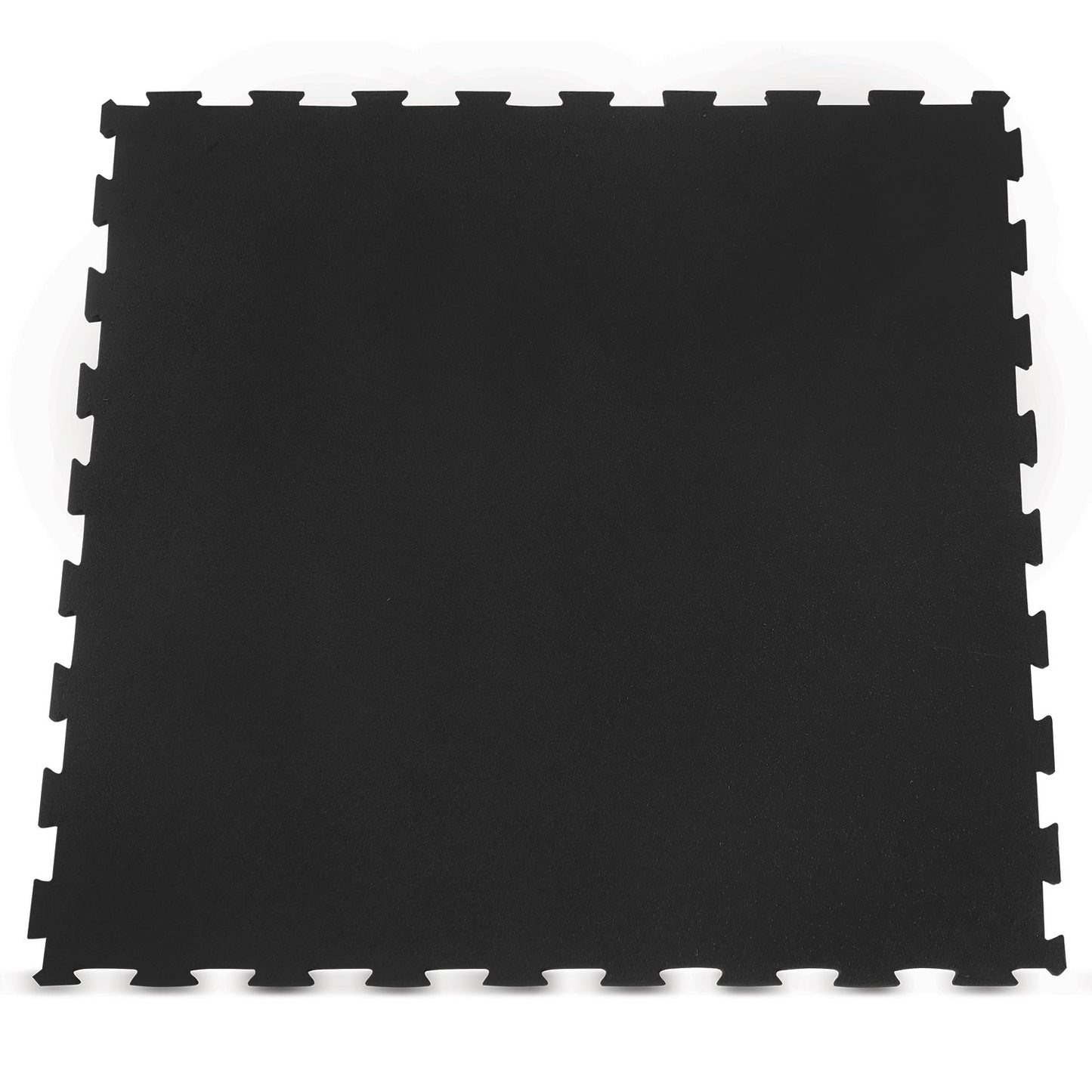 Interlocking black rubber gym floor mats