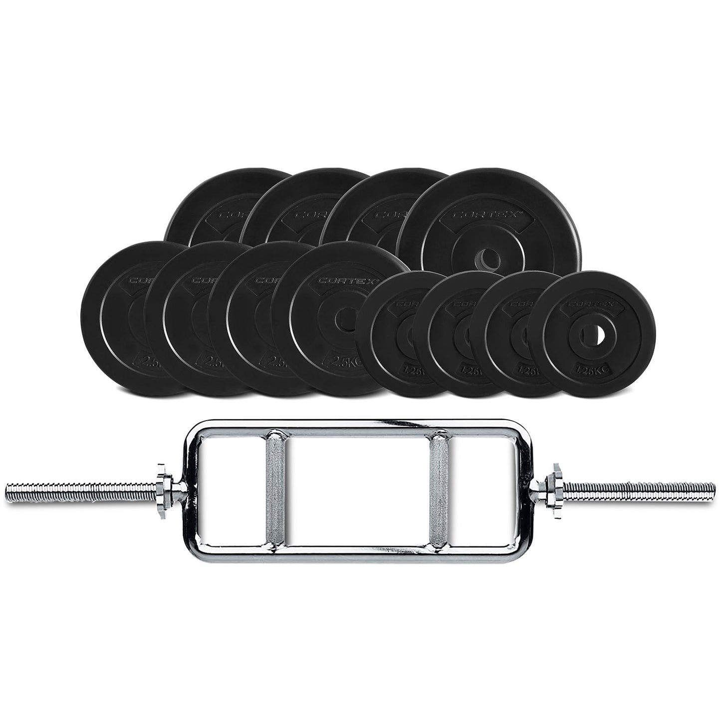 CORTEX 40kg Endura Cast Tricep Bar Weight Set